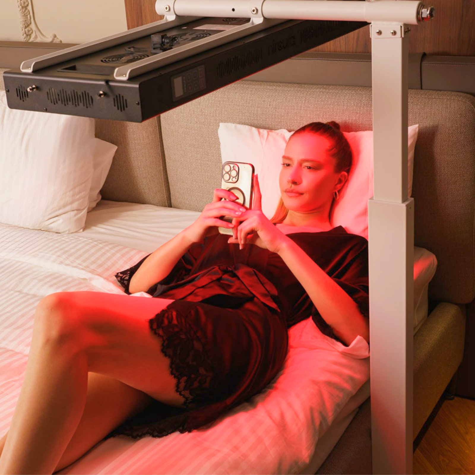 panou wellness cu lumina rosie pentru piele si recuperare